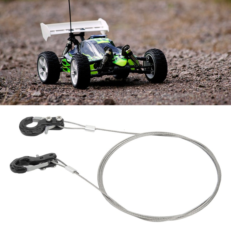 2pcs RC Metal Trailer Hook Aluminum Alloy Steel Rope Lightweight