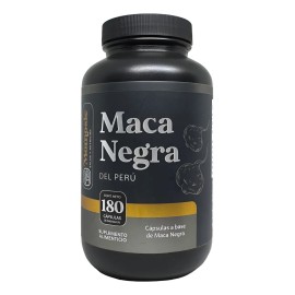 Maca Negra Peruana Organica 1000 Mg Vitalidad Y Rendimiento Sin Sabor