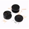 LB-LAIBA Glass Clips Clamps Holder, Round Shape Wall-Mounted Mirrors Bracket,