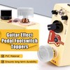 BokWin 20Pcs Clear Guitar footswitch Cap, Footswitch Topper Pedal Switch
