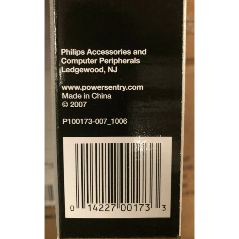 Power Sentry 7 Outlet 1100 Joules Surge Protector w/ 3'