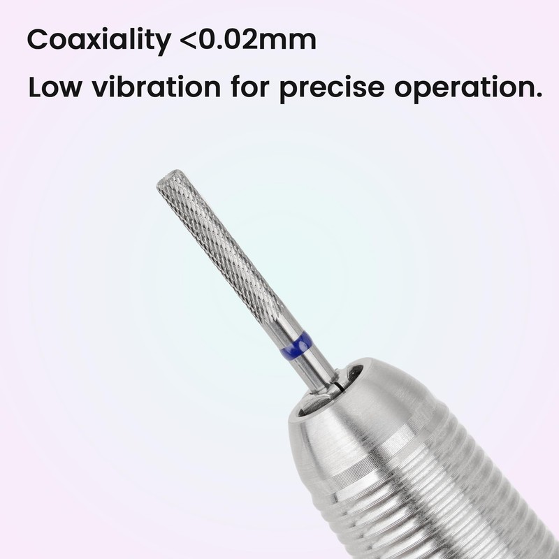 Delanie 3/32" Small Cylinder Bit, Carbide Nail Drill Bit for