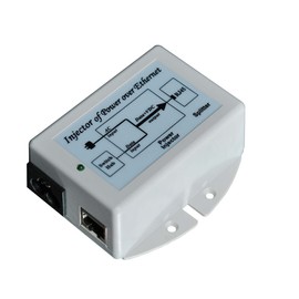 TP-POE-48GD - 100-240VAC Input, 48V 802.3af Gigabit PoE Injector, 17W, with US Power Cord