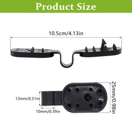 GDFYMI Shade Cloth Clips, Plastic Grommets Tarp Clips for Awning Fabric, Anti Bird Netting, Garden Netting 20pcs