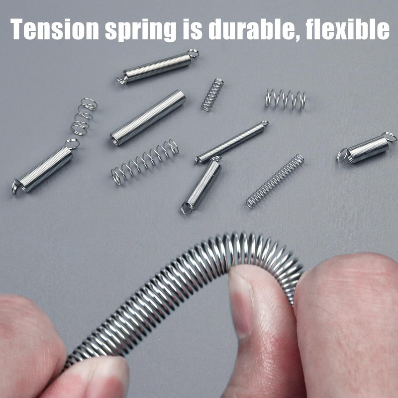 TAIANJI 20 Sizes Compression Springs, 200 Pcs Tension Spring Steel,