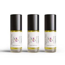 French Vanilla Fragrance Oil - 0.17 Fl Oz Glass Roll On (5ml) - Pack of 3