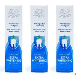 The Green Beaver Company Green Beaver Naturapeutic Toothpaste - Extra Whitening, Fresh Mint - 3-Pack