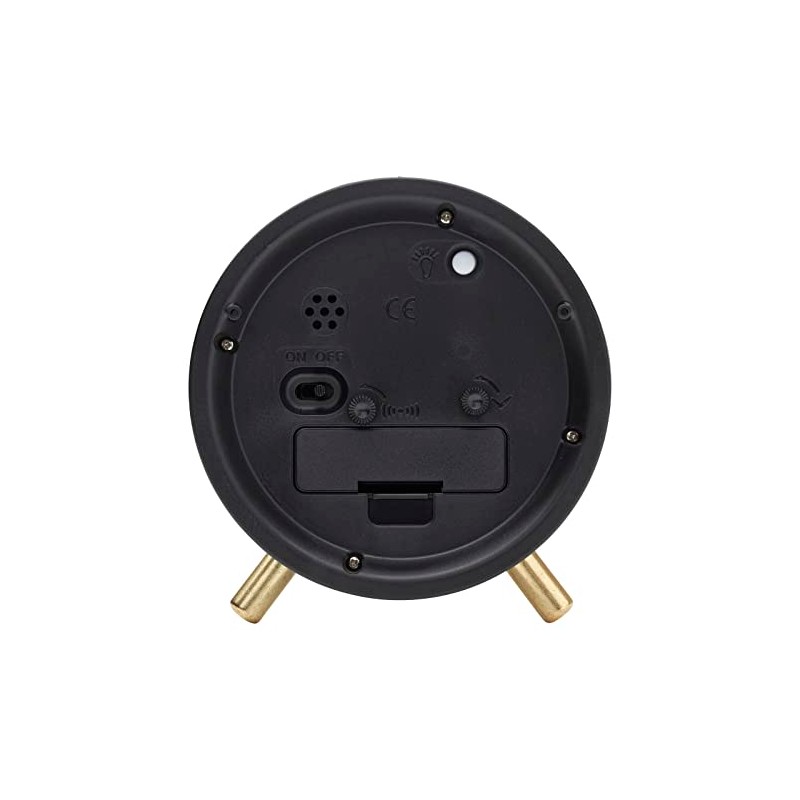 One Six Eight London Maisie Silent Alarm Clock, Grey