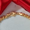 Ross-Simons Italian 18kt Gold Over Sterling San Marco Bracelet. 7