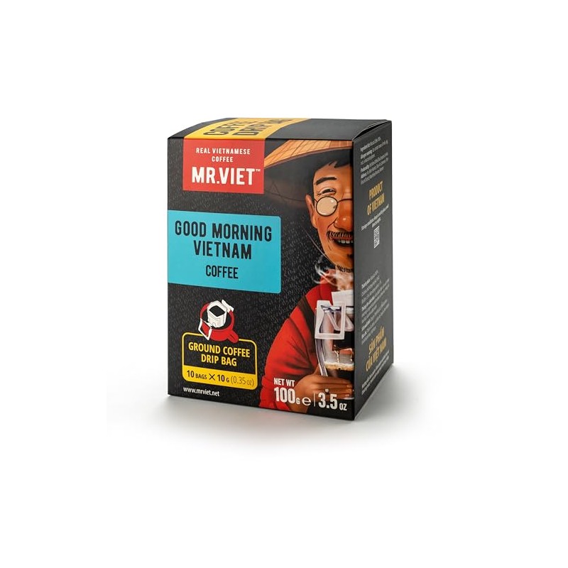Mr.Viet Good Morning Vietnam Ground Coffee Drip Bag 8 Drip