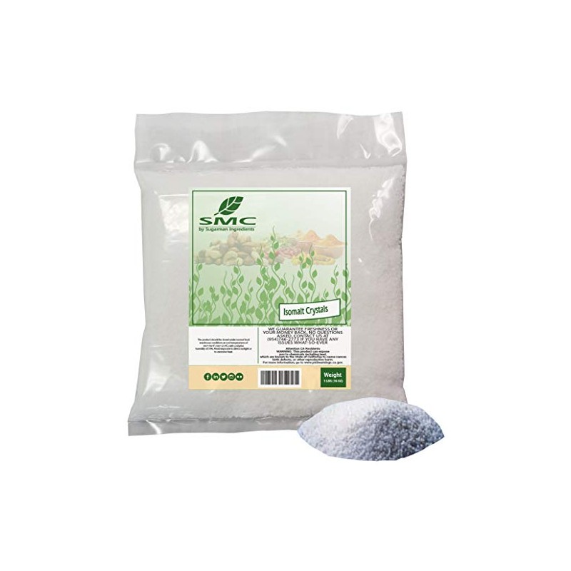 Isomalt Crystals 1 Pound Bulk Bag 16 Ounces-Sugar Replacer For