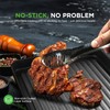 NutriChef 11’’ Nonstick Griddle & Grill Pan – Dishwasher Safe,