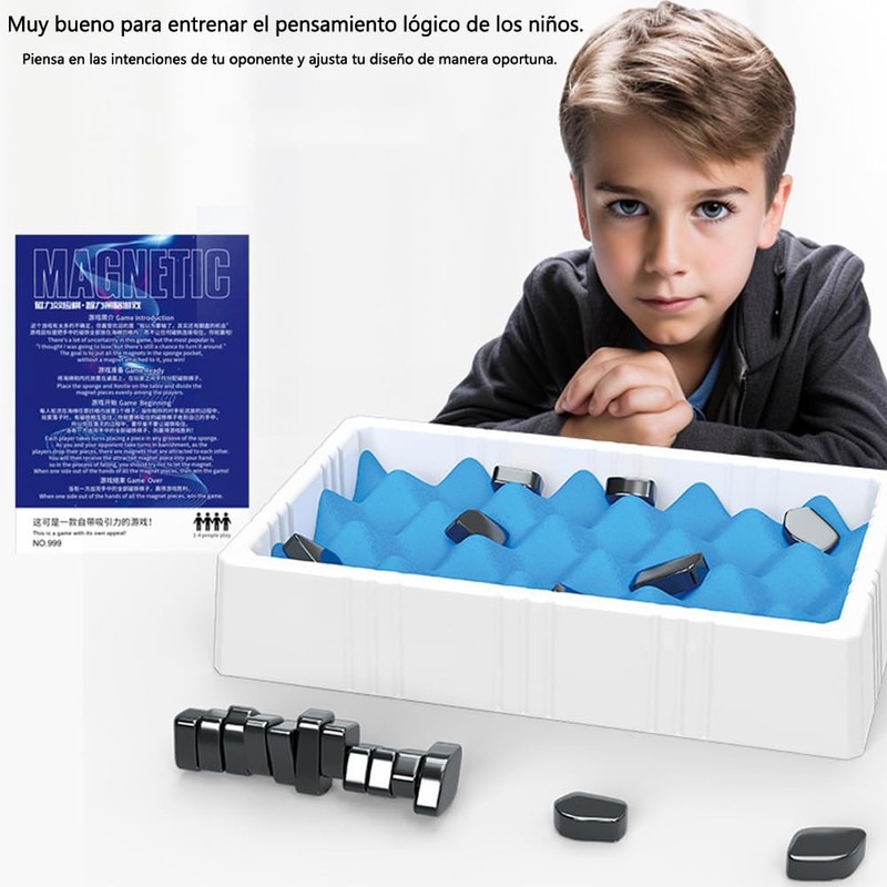 NACOOL Juegos de ajedrez magnéticos, Juegos de Mesa, Juegos magnéticos,