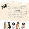 GOMAKERER 4 Pcs Dog Collar Safety Clips, Platinum Alloy Dog