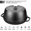 VORRINGARD Cast Iron Dutch Oven Pot with Lid for Bread