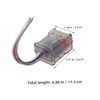SHINEOFI 2pcs Car Stereo Radio Converter Adapter Subwoofer Amplifier Car