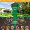 Mole Repellent Solar Powered 2 Pack- IP65 Waterproof Ultrasonic Gopher
