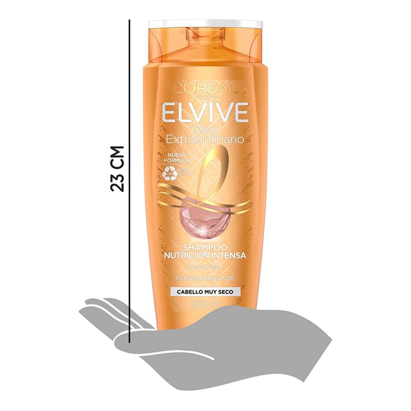 L'Oreal Paris Shampoo, Oleo Coco Elvive, 680 ml