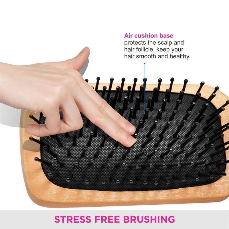 Vega Wooden Paddle Brush, Large