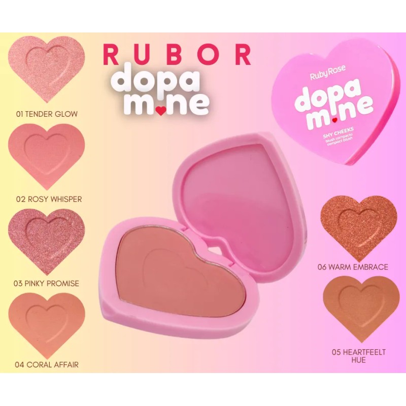 Rubor En Polvo Dopamine Ruby Rose Shy Cheeks