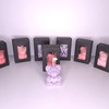 Mini Rose Bear Candles - Color: Black(Watermelon)