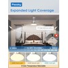 Passky Ceiling Fans with Lights, 52 inch Sleek Ceiling Fan