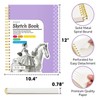 POPYOLA 9" x 12" Sketch Book with Bookmark Ruler, 100