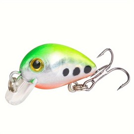 Premium Crankbait Fishing Lure Kit, Hard Bait Set with Treble Hooks, Wobbling Action Spoonbait for Bass, Pike, Carp, Saltwater Freshwater