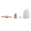 65Pcs Plasma Cutting Consumables Ceramic Copper Plasma Cutter Tips Kit