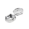 HEROFFIX 2pcs Universal 60mm Dia Chrome Wheel Center Hub Cap
