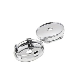 HEROFFIX 2pcs Universal 60mm Dia Chrome Wheel Center Hub Cap Protector for Car Vehicle Replace Parts