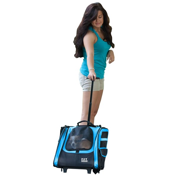 Pet Gear I-GO2 Traveler Roller Backpack, Travel Carrier, Car Seat