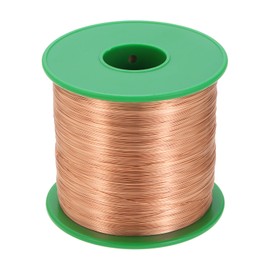 sourcing map 32 AWG Magnet Wire, 32 Gauge Enameled Copper Wires 16 oz Magnetic Coil for Transformer Motor Electric, F Grade 311 Fahrenheit (155 Celsius), Copper Color
