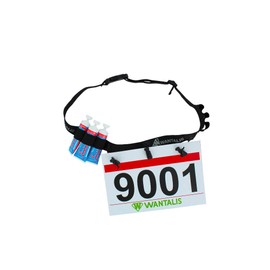 Wantalis Xtens Race Number Holder, Black, One Size