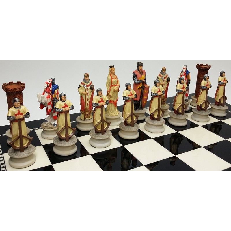 Medieval Times Crusades Chess Men Set Arabians vs Christians Crusade