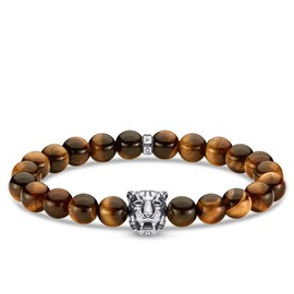 THOMAS SABO A1939-950-2 Unisex Bracelet 925 Sterling Silver Blackened, Precious metal, Tiger's Eye