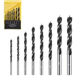 KEWAYO 8 Drills for Drills, Carpentry Drill, Carpentry Drill Bit, 0.1 inch (3 mm), 0.2 inch (4 mm), 0.2 inch (5 mm), 0.2 inch (6 mm), 0.3 inch (7 mm), 0.3 inch (8 mm), 0.3 inch (