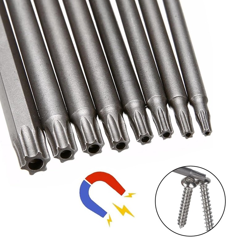 11-Piece Magnetic Torx Bit Set, 1/4 Inch Torx Screwdriver Bit