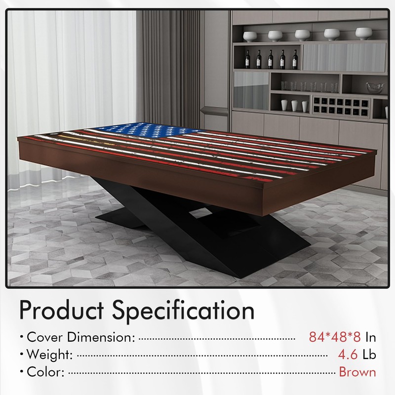 iEsstros 6.5ft Pool Table Cover 6.5 Feet Billiard Table Covers