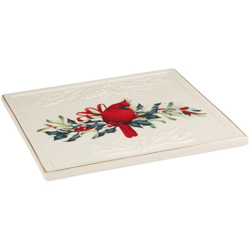 Lenox Winter Greetings Carved Trivet