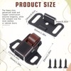 2Pack Mailbox Replacement Roller Catch Latch, Mailbox Latch Replacement Kit,