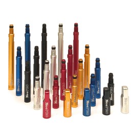 NeoPRO Presta Valve Extension Extender with CNC Cap and Core Kit (Pack of 2) Available Lengths 20,30,40,60 mm - 5 Colors (Red, 30mm)