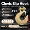 Terixe 1/2 in Clevis Slip Hook with Safety Latch 4