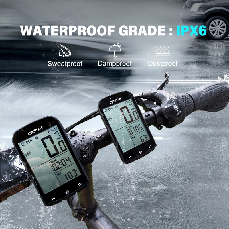 CYCPLUS GPS Bike Computer Waterproof Bicycle Speedometer and Odometer ANT+
