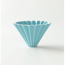 ORIGAMI Origami Dripper Medium Turquoise for 2-4 People, Boxed, Engraved, *Holder Sold Separately (Turquoise) 39.7