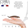Camila Paris CP2316 French Hair Barrettes, Flexible Ponytail Holder No