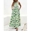 BTFBM Womens Summer Maxi Dresses 2025 Casual Sleeveless V Neck