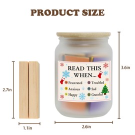 Bible Verse Jar,Inspirational Prayer & Reflection,Scripture Cards & Prayer Jar，Christian Gifts For Women，Men,Best Friend, Teacher,Husband, Coworker Gift, Christmas Decoration gift (Christmas)