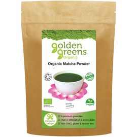 Golden Greens Organic Japanese Ceremonial Matcha Tea Powder, 50 g