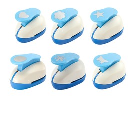 Paper Punch Craft Lever Punch Handmade Paper Punch for Crafting Scrapbooking,DIY Card Making for Christmas 6pcs